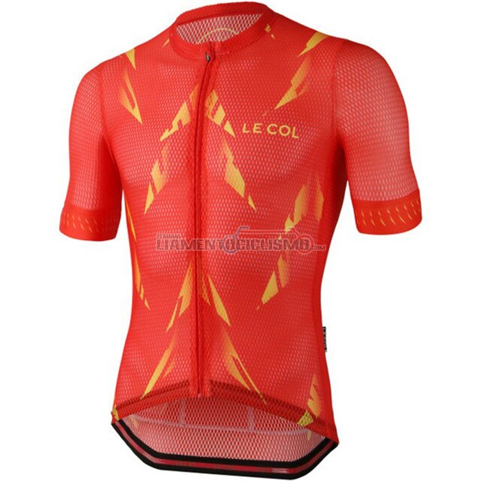 Abbigliamento Ciclismo Le Col Manica Corta 2021 Rosso